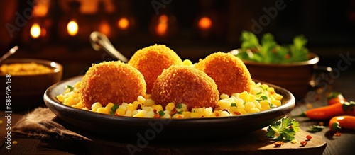 Favored Indian party appetizer: Corn Cheese balls
