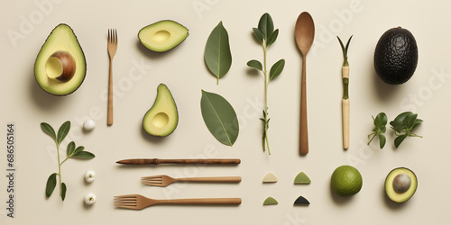 avocado set concept
