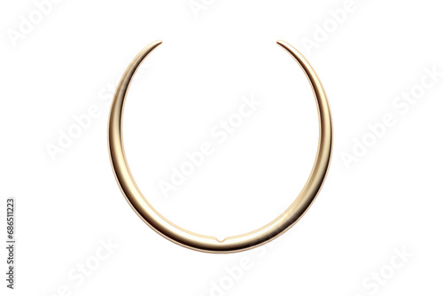 Radiant Piercing: The Essence of a Modern Luxury Nose Ring Isolated on Transparent Background