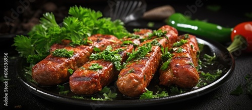 Deliciously fried pork sausage combined with fragrant parsley.
