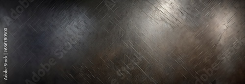 Scratched Carbon Steel Texture With Blue and Brown Tints - Ultra High-Resolution Panorama