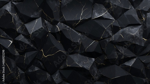 Black marble with veins, Emperador marbel texture with high resolution, The luxury of polished limestone background. Marble with Polygon Design 3D Wallpaper