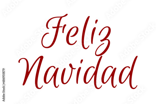 Digital png illustration of feliz navidad text on transparent background