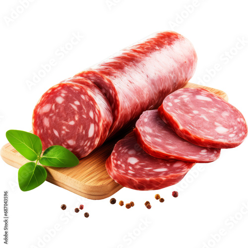 sausage isolated on transparent background 