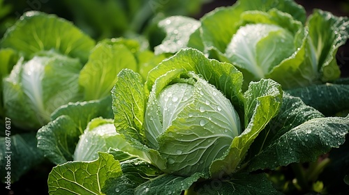 Up close with white cabbage a cultivated variety