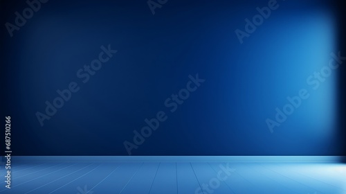 Blue gradient abstract background empty room with space for your text and picture : Generative AI