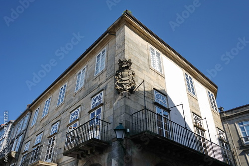 Manor house on 'Rúa Nova' street, in the city of Santiago de Compostela Santiago de Compostela, Galicia, Spain 10092023