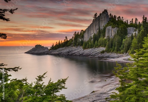 Sunset Symphony: Ontario's Sleeping Giant Provincial Park Coastal Serenade