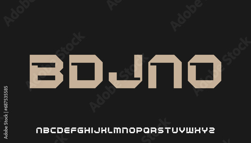 modern stylish capital alphabet letter logo design