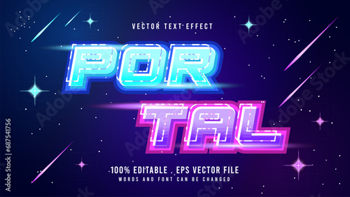 Eps portal editable text effect