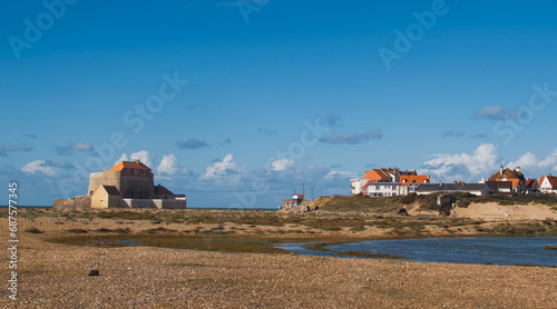 Beautiful view of Ambleteuse and Fort Mahon