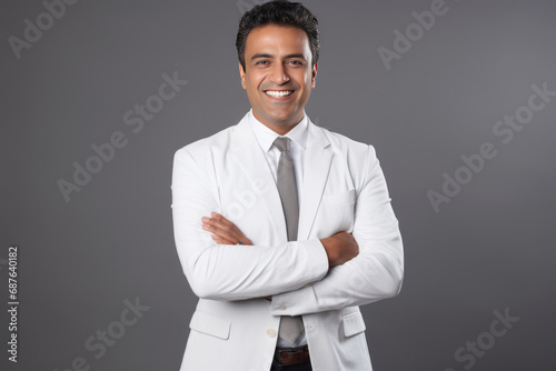 Young and confident indian male doctor