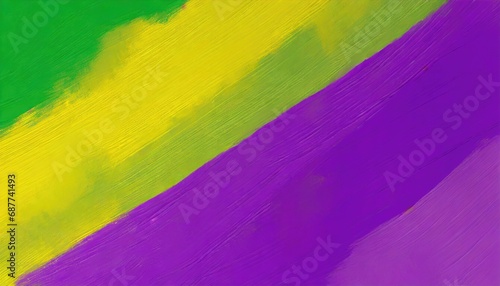 Mardi Gras background. Yellow, purple, and green. Generative AI