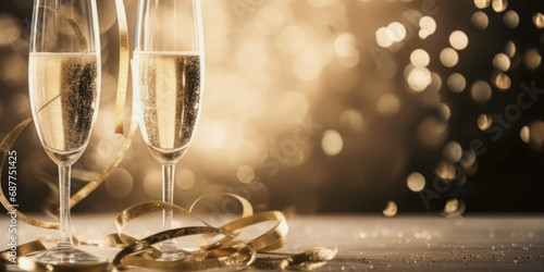 champagne glasses for new year celebration comeliness