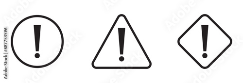 Danger warning sign symbol flat illustration