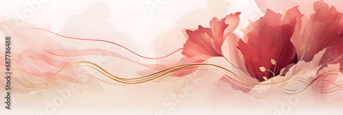 Abstract Ruby background. VIP Invitation, wedding and celebration card.