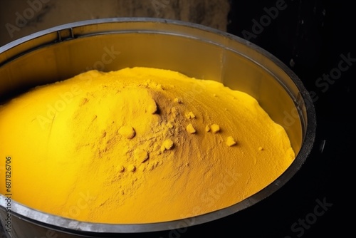 Yellowcake Uranium in Metal Drum