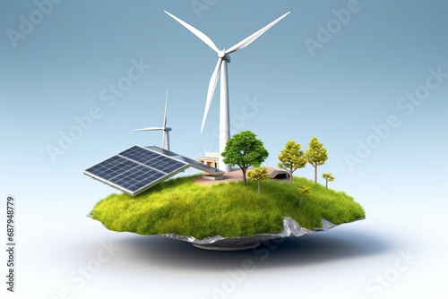 wind turbine and wind turbines, solar pane, green energy