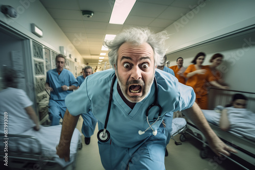 The commotion in the hospital