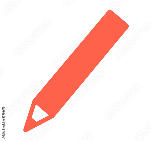 シンプルな赤色のペン