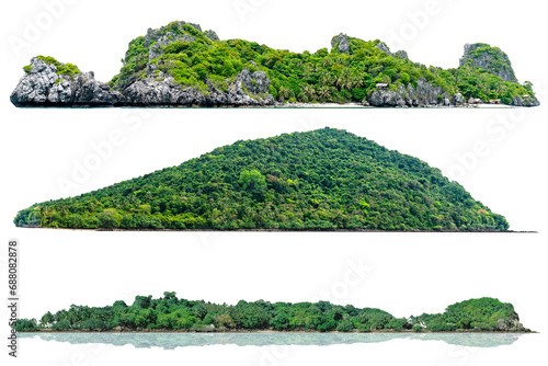 Collection of beautiful Island isolated