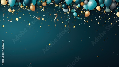 colorful birthday backdrop. multicolor balloons, party