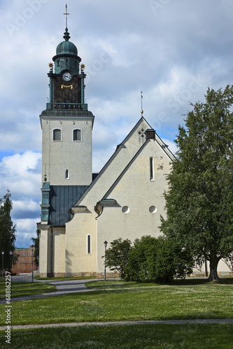 Sankt Olovs church in Skelleftea, Sweden, Europe 