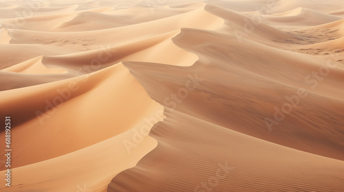 Aerial View of Rolling Sand Dunes Background