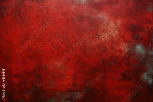 background Red Decorative Grunge Abstract texture banner wall blank scarlet ruddy crimson dark february 14 christmas in plaster stucco wide rough uneven