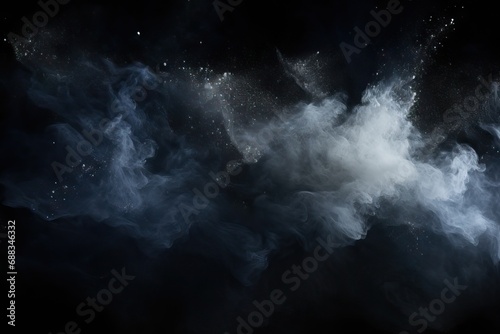 texture abstract background black explosion powder white dust design smog toxic explode massa cloud cosmos