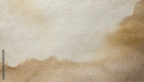 close up detail of old paper texture background beige paper vintage with watercolor stain