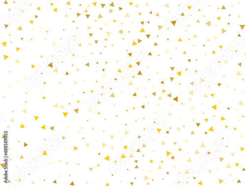 Birthday Golden Triangle Confetti