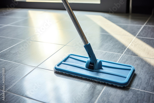 Woman housework cleaning home cleaner mop housekeeping hygiene woman interior domestic household house room floor