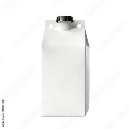 blank white milk carton isolated on transparent background Remove png, Clipping Path, pen tool