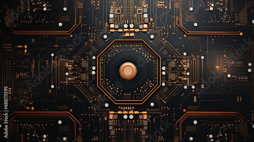 image capturing the complexity of an advanced electronic circuit