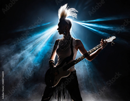 Punk guitarist rocks under spotlight