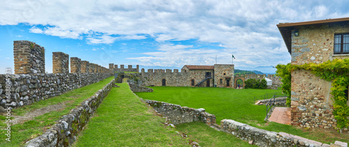 View of the castle of Lonato del Garda, Italy. (Rocca di Lonato).