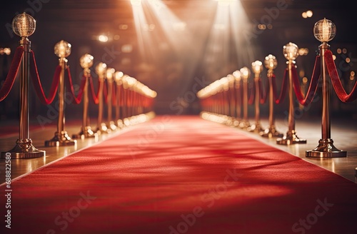 red carpet at events in elegant atmosphere Generative AI