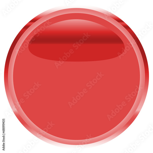 Digital png illustration of red circle on transparent background