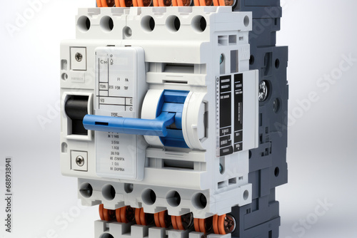 A residual current circuit breaker with overcurrent protection.