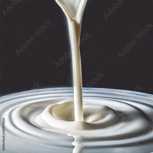 ミルク 牛乳 3DCG AI生成画像