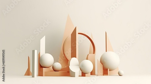 3d abstract geometric