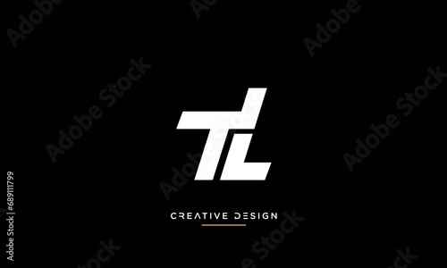 TL or LT Alphabet letters logo monogram