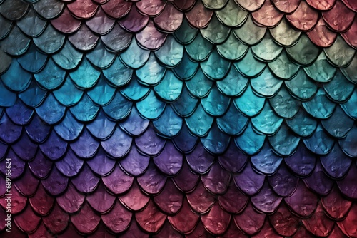 Aigenerated Dragon Scale Texture For Fantasy Backgrounds