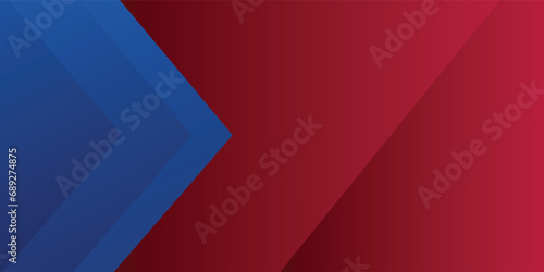 Abstract blue red banner geometric shapes background. Vector abstract graphic design banner pattern presentation background web template.vector illustrator