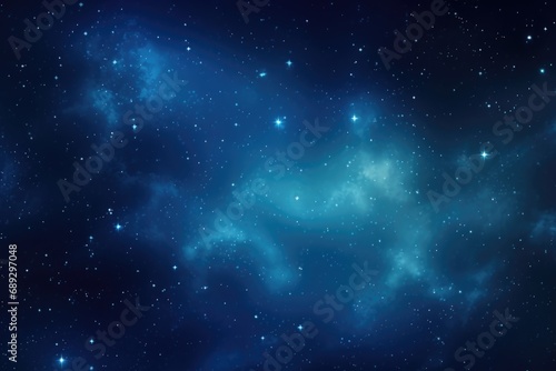 A beautiful night sky with twinkling stars and fluffy clouds. Perfect for adding a dreamy touch to any project