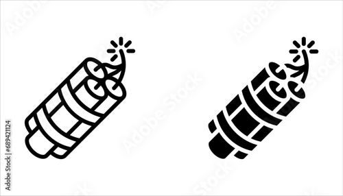 dynamite icon, dynamite trendy filled icons from Army and war collection on white background