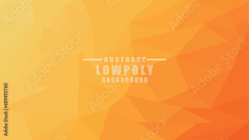 Orange Abstract Low Poly with triangle shapes Design. Modern Orange mosaic with textured overlap layer background. The background for the web site, the texture of triangulation.