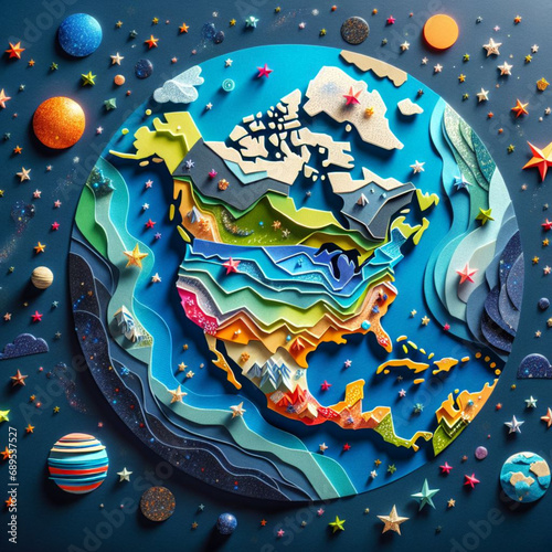 Magnificent earth graphic material 壮大な地球のグラフィック