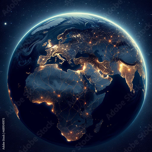 Magnificent earth graphic material 壮大な地球のグラフィック素材